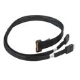 thumbnail image 1 of 8i To Oculink SFF 8611 4i Cable, X8 To 2 SFF 8611 Cable High Speed PCIe 5.0  for Server, 1 of 7