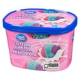 thumbnail image 3 of Great Value Cotton Candy Ice Cream in a Tub, 1.5L, 3 of 5