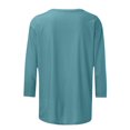 thumbnail image 4 of BVOFAR T-Shirts Chrétiens pour Femmes à Imprimé de Lettres, Col Rond Décontracté, Manches 3/4, Hauts, Cadeaux des Fêtes, T-Shirts Bénis, 4 of 5