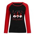 thumbnail image 5 of Qertyioot Chandail en Molleton Décontracté de Noël pour Femmes, Manches Longues Col Rond Imprimé Ample, 5 of 5
