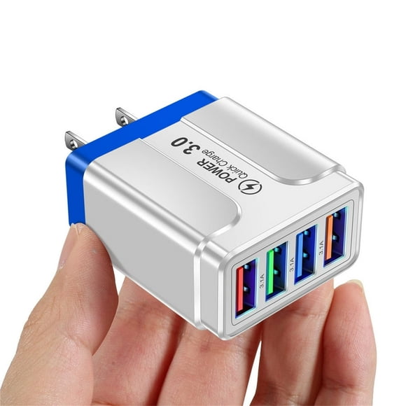 EIGTHTAIL Fast Charging Block Usb Plug Wall Charging Adapters 3.1A Multiple Wall Charger Box Cube Brick for Iphone 14 13 12 11 Pro Max Xs Xr X 8 7 Plus Samsung Galaxy A53 S Series Usb-C