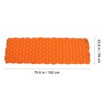 thumbnail image 3 of EeaseCA Outdoor Tent Air Mattress Ultralight Portable Inflatable Sleeping Mat Waterproof Sleeping Pad (Orange), 3 of 8