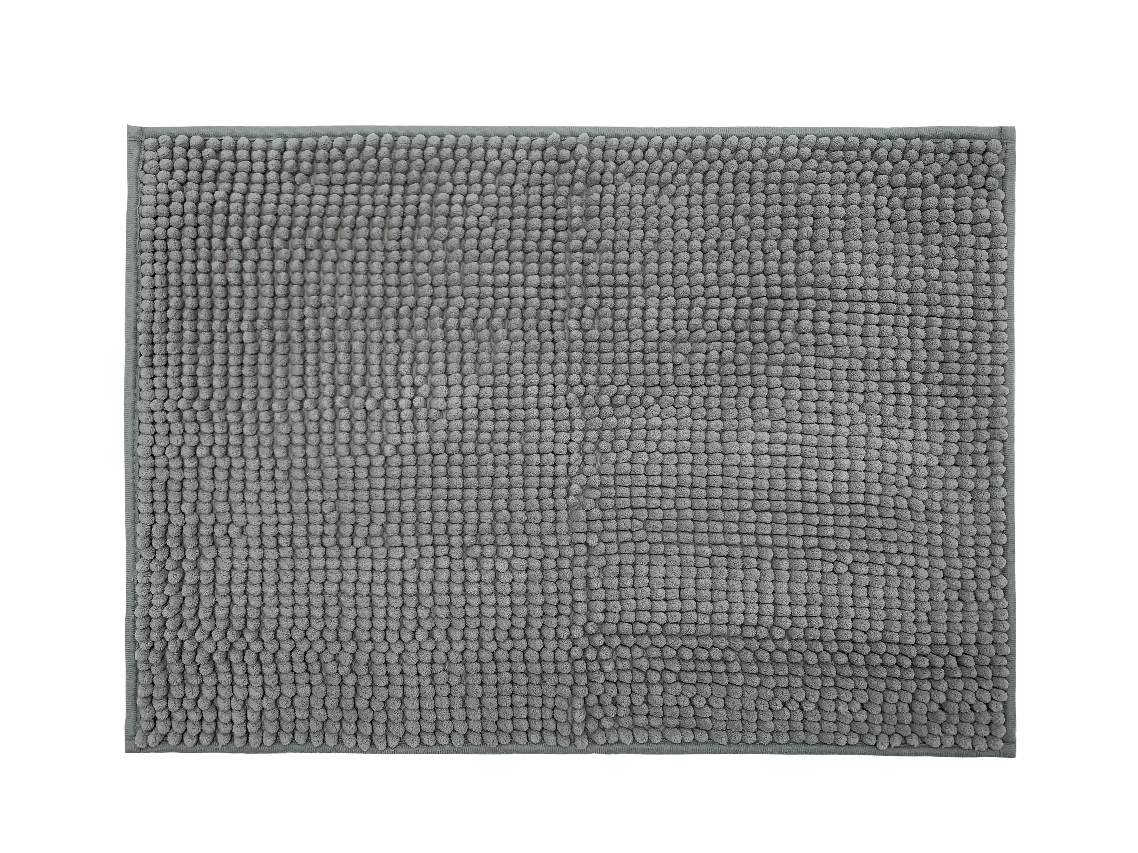Ensemble de salle de bain Mainstays 16 pièces, rideau de douche en tissu à motif géométrique diamant gris, avec tapis, crochets, distributeur de savon et accessoires