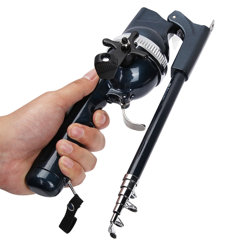 Fishing Pole  Fish Rod Folding Telescopic Fishing Rod With Reel With Line Portable Casting Lure Tackle