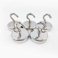 thumbnail image 3 of 6pcs 20MM Magnet Hook 13KG Attraction Force, Magnetic Magnet Detachable Strong Hooks, Neodymium Round Magnetic Hooks for Kitchen Refrigerators, Ceiling, Small, 3 of 4