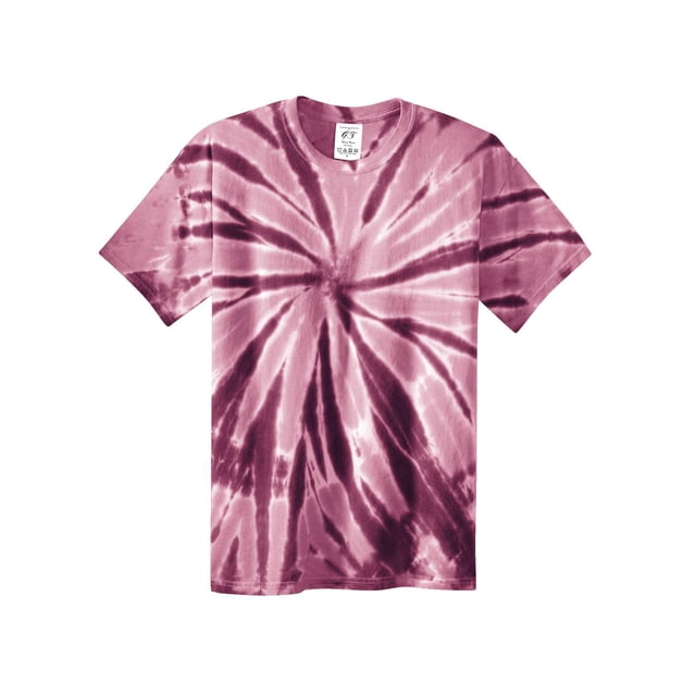 Gravity Threads Mens Tie-Dye Short-Sleeve T-Shirt - Maroon - Large