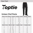 thumbnail image 4 of TOPTIE Pantalon de Chef de Cuisine pour Homme à Rayures Noires Style Cargo, 4 of 5
