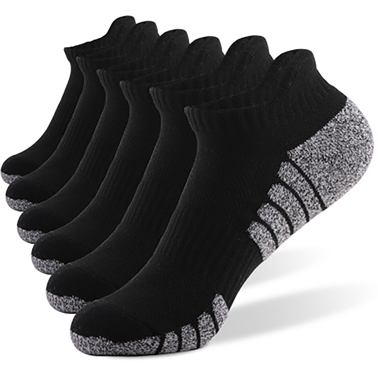 RKSTN Mens Socks 6 Pairs Wo Low Canister Take A WalkTowel Cotton Breathable Socks Soft Breathable Mens Socks
