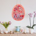 thumbnail image 1 of Happy Easter Wooden Door Hanging Sign with Rabbit Design, 23.3x30cm Indoor Outdoor Wall Decor for Spring Celebrations, 1 of 3