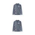 thumbnail image 2 of Youkk Middle-Aged And Elderly Sweater Exquisite Workmanship And Wide Application Warm Middle-aged Clothes grey 2Set, 2 of 6