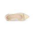 thumbnail image 4 of BLISSFUL STEP Chaussures Plates en Maille à Enfiler à Bout Pointu pour Femmes Beige 7,5, 4 of 8