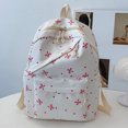 thumbnail image 4 of GPOECD 3PCS Bow Backpack Set with Lunchbox Pencil Pouch Cute Preppy for Teen Girls College Bookbag School Backpack Light Pink,One Size, 4 of 6