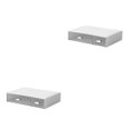thumbnail image 3 of fastboy Neat And Tidy Storage Box - plify Life With Organized Storage Multilayer Stackable Desk Organizer white 2 drawer 2Set, 3 of 6