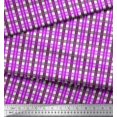 thumbnail image 2 of Soimoi Poly Georgette Fabric Gingham Check Decor Fabric Printed Yard 52 Inch Wide, 2 of 3