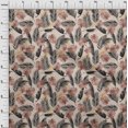 thumbnail image 4 of oneOone Silk Tabby Peach Fabric Tropical Sewing Craft Projects Fabric Prints By Yard 42 Inch Wide, 4 of 4