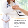 thumbnail image 2 of Laboratory Coat Buttons Multi Pocket Short Sleeve Pet Shop School Factory Work Clothes Internship Section Beautician Use Short Sleeve XL, 2 of 5