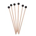 thumbnail image 1 of 6Pcs Wooden Rubber Mallets Percussion Instrument Accessories Marimba Hammers, 1 of 8