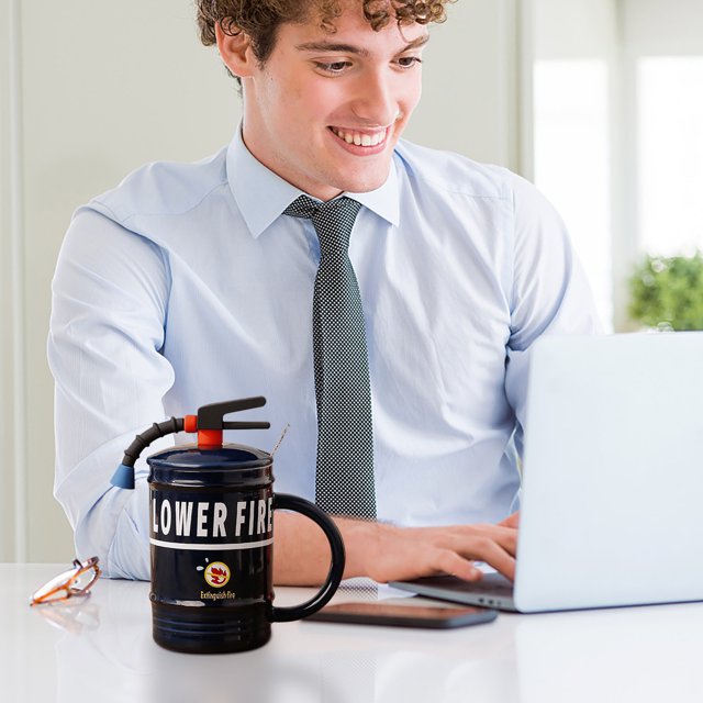 Ovzne Fire Extinguisher Cup Fire Equipment Ceramic Cup On Clearance