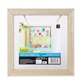 thumbnail image 1 of Plaid surfaces en bois cadre carré en plexiglas double panneau, 1 of 6