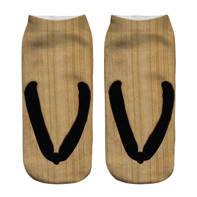 Chaussettes Imprimé Manucure Motif 3D Chaussettes de Course Amusantes Personnalisées pour Femmes