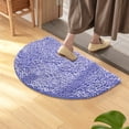 thumbnail image 4 of Half Round Water Absorbing Non-Slip Carpet Mat for Bathroom and Bedroom 40x60cm Soft Microfiber Area Rug with Rubber Backing Easy Care and Stylish Design, 4 of 6