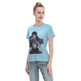 thumbnail image 4 of Women's Basic Short Sleeve T-Shirt Attacking Giant Levi Ackerman, 4 of 6