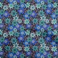 thumbnail image 1 of oneOone Viscose Tissu Bleu Robe Rétro Floral Tissu Imprimé Tissu par la Cour 42 Pouces de Large, 1 of 5