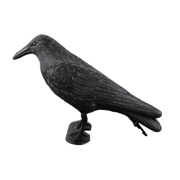 MesaSe Simulation Corbeau Noir Leurre Tir Chasse Leurre Plastique Paysage Décoration de Jardin