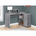 thumbnail image 1 of Monarch Specialties Computer Desk, Home Office, Corner, Storage Drawers, 46"l, L Shape, Work, Laptop, Laminate, Grey, Contemporary, Modern, 1 of 3