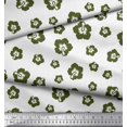 thumbnail image 2 of Soimoi Green Poly Georgette Fabric Floral Printed Fabric 1 Yard 42 Inch Wide, 2 of 3