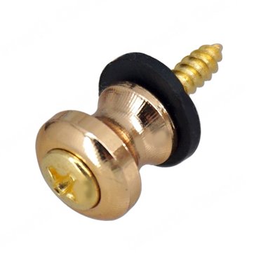 Guitar Ukulele Mandolin Strap Button Locks Secure Screw Black Gold Silver Parts