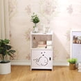 thumbnail image 4 of RKSTN Table de Chevet en PVC Décor Tables de Nuit Meubles Tables d'Appoint Table de Nuit Armoire d'Angle Table d'Appoint de Chambre Petites Tables d'Extrémité pour Chambre, 4 of 5
