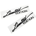 thumbnail image 2 of 2 Pieces Limited Edition Emblem Pet Car Decal Bumper Sticker Decoration Black, 2 of 10