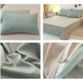 thumbnail image 4 of Queen Bedding Set under $5! CQCYD Queen Size Bedding Set, 4 Piece Bedding Collection, Washed Cotton Sheets, Teen Dorm Bedding, Comfortable Bed Set, Fresh Color Design, Complete Bedding Package, 4 of 6