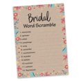 thumbnail image 2 of Inkdotpot Scramble Bridal ShowerGameCards Rustic Kraft FloralParty Wedding Supplies 50-Pack Wedding Word, 2 of 7