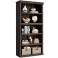 thumbnail image 1 of BeesClover Tall Farmhouse Bookshelf, Bookcase with Open Storage Shelves, Rustic Wood Display Shelf for Living Room, Home Office, 1 of 6