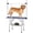 Blue, variant on PawHut Adjustable Dog Grooming Table with 2 Safety Slings, Purple