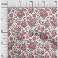 thumbnail image 2 of oneOone Rayon White Fabric Florals Craft Projects Decor Fabric Printed By The Yard 56 Inch Wide, 2 of 4
