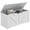 White, variant on HOMCOM Storage Chest for Living Room, Storage Bench, 39.4"W, Grey