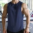 thumbnail image 1 of Quick Drying Muscle Shirts for Men,Summer Regular Fit Racerback Workout Tank Tops,Sleeveless Athletic Crewneck Top, 1 of 6