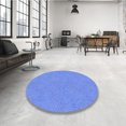 thumbnail image 4 of Ahgly Tapis Rond Lavable en Machine Intérieur Transitionnel Bleu Ciel, 5 Pieds Rond, 4 of 7