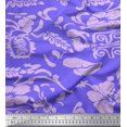 thumbnail image 1 of Soimoi Poly Georgette Fabric Flower Artistic Printed Craft Fabric by The Yard 42 Inch Wide, 1 of 3