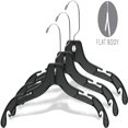thumbnail image 3 of Matte Black Plastic 4-Notches Top Hanger  25 Pack, 3 of 4