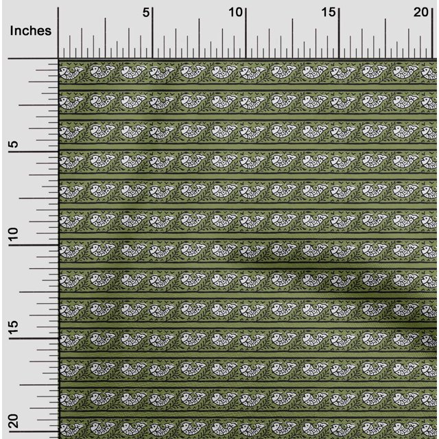 oneOone Tissu Popeline de Coton Imprimé Blocs de Poisson BTY 56 Pouces de Large