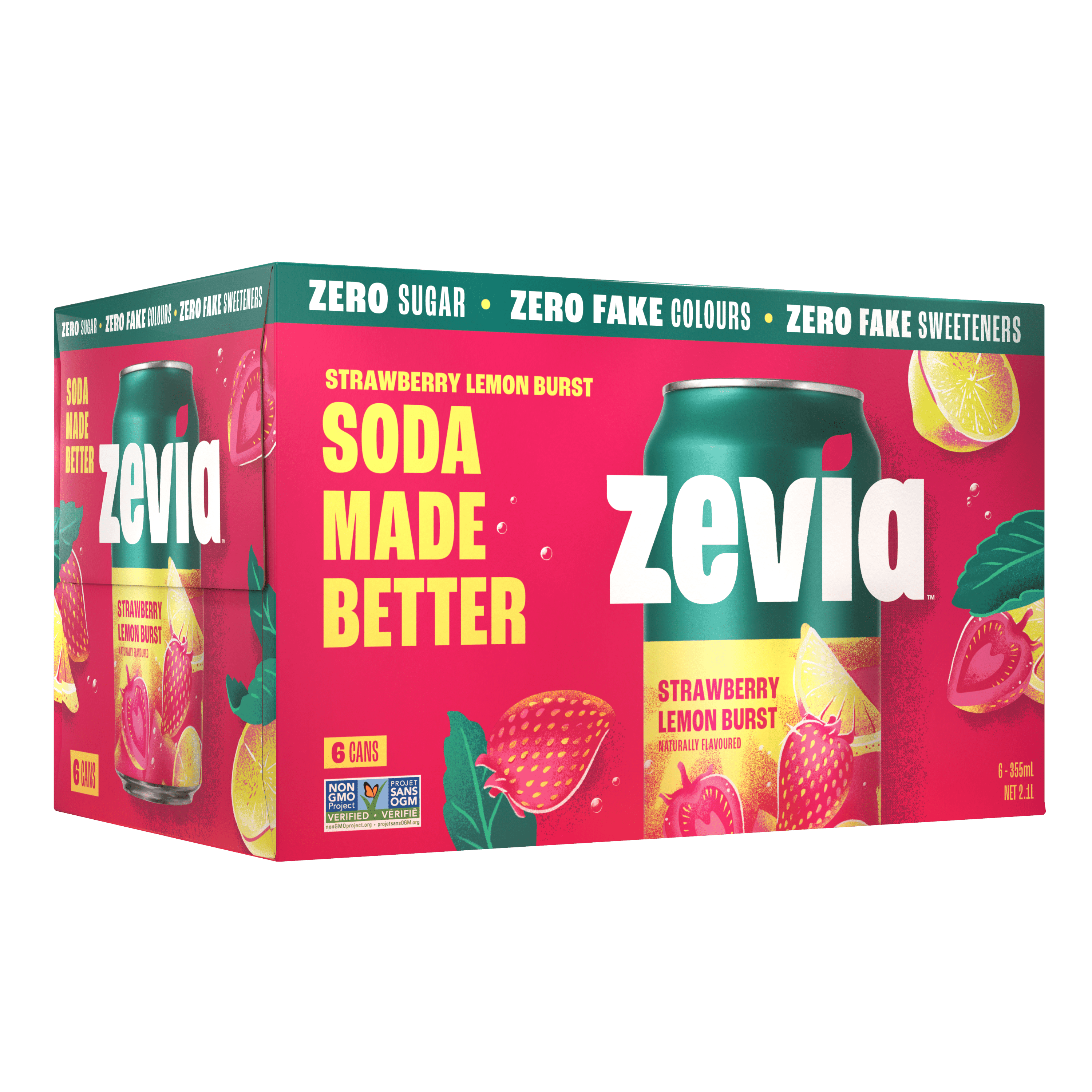 Zevia Strawberry Lemon Burst 355 ml