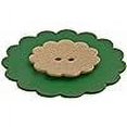 thumbnail image 4 of Mibo 5pcs Nylon Resin - Daisy Shape - Festive Holiday Button - 64L(40mm) - 2 Hole - Forest Green, 4 of 4