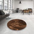 thumbnail image 4 of Ahgly Tapis d'Intérieur Lavable en Machine Carré Acajou Brun, 8 Pieds Carré, 4 of 7
