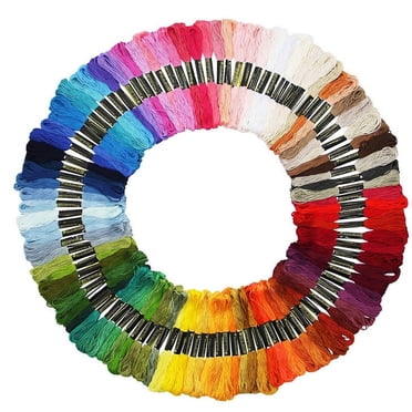 jovati Fils de Broderie Point de Croix Couleur Arc-en-Ciel Bracelets Artisanat Fil Dentaire 55 Pcs 105 Pcs