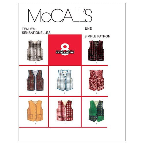 McCall's Gilets Doublés pour Enfants/garçons/filles, Taille Z (MED-LRG-TGG)