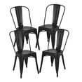 thumbnail image 1 of Chaise de salle à manger Tolix Roch en métal, ensemble de 4 chaises en métal, 1 of 3